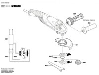 Bosch 3 601 GA3 000 Gws 18-125 L Angle Grinder 18 V / Eu Spare Parts